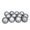 12ct. 4" Pewter Gray Shatterproof Matte Christmas Ball Ornaments